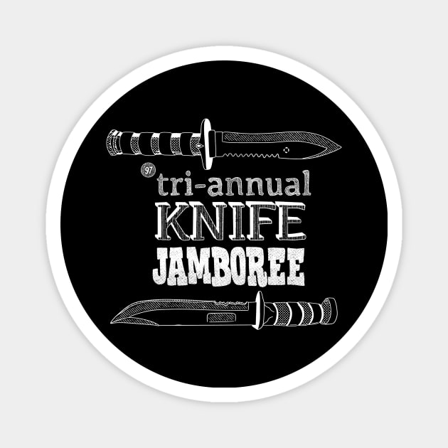 Vintage '97 Knife Jamboree Magnet by RadicalLizard